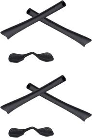 img 4 attached to Black Replacement Earsocks Nosepieces Oakley Men's Accessories
