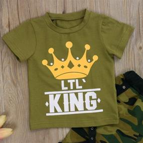 img 1 attached to Toddler Pullover Camouflage Trousers Tracksuit Boys' Clothing ~ Clothing Sets