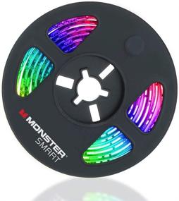 img 4 attached to 🚀 Enhance Any Space with Monster 6.5-Foot Multicolor LED Light: Customizable, Voice-Control, Smart App Compatible