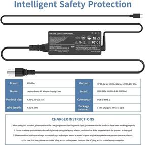 img 2 attached to 🔌 Powerful 90W USB-C Type-C Charger for HP Spectre x360, Dell, Lenovo ThinkPad, Yoga Series - High-performance Laptop Power Adapter