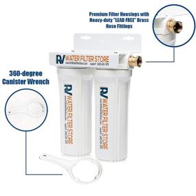 img 3 attached to 💧 Optimal RV Water Filtration System with Hose Connectors - Advanced RV Water Filter with Effective Cyst Removal