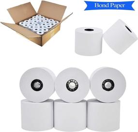 img 3 attached to 🧾 Premium White Adding Machine Tape Paper Rolls (12 Rolls) - BuyRegisterRolls