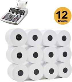 img 4 attached to 🧾 Premium White Adding Machine Tape Paper Rolls (12 Rolls) - BuyRegisterRolls