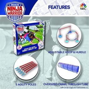 img 1 attached to 🔥 Agility Set for American Ninja Warrior Family Obstacle Race Course - Ideal for All Ages, Including Children, Adults, and Pets - Ultimate Outdoor Fun Racing Obstacles!