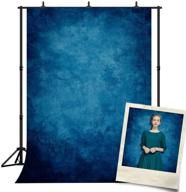 📸 vibrant dephoto blue abstract school photo backdrop - perfect for graduation photos, baby showers, and portraits - 5x7ft vinyl background! logo
