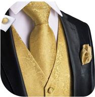 🎩 dubulle paisley waistcoat set: necktie & pocket square combo logo