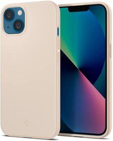 img 4 attached to Чехол Spigen Thin Fit для iPhone 13 (2021) - песочный беж