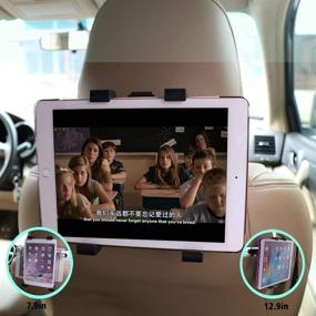 img 2 attached to Headrest Adjustable Universal Rotation Smartphones
