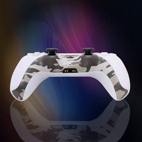 img 1 attached to 🎮 Enhance Your Gaming Experience with the Stylish PS5 Controller Plate - Camouflage Gray