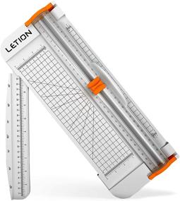 img 4 attached to 📎 Efficient A4 Paper Cutter: Titanium Scrapbooking 12 Inch with Security Safeguard and Side Ruler - Ideal for Scrapbooking, Craft Paper, Cardstock, Labels, and Photos (White)