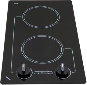 img 4 attached to 🔥 Kenyon B41602 Caribbean 2-Burner Cooktop: UL-Listed, 240V, Black - Efficient Analog Control for Exceptional Performance