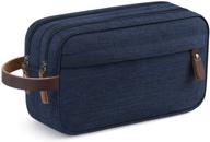 💦 water-resistant blue men's travel toiletry organizer bag dopp kit for bathroom – ideal for traveling logo