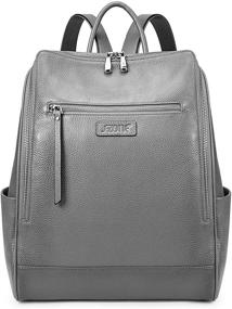 img 4 attached to S ZONE Genuine Leather Backpack Rucksack Women's Handbags & Wallets