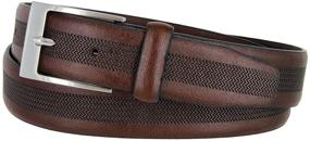 img 4 attached to Men's Casual Belts: 👨 Crossweave Braided Woven Leather Accessories