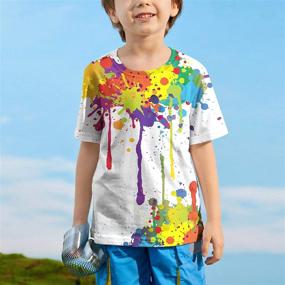 img 2 attached to 👚 Kayolece Realistic Printed Design Girls' Tops, Tees & Blouses: Vibrant Shirts for Fashion-Forward Girls