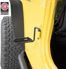 img 3 attached to 🚪 Hooke Road Дверные петли подножек и подножки для Jeep TJ Wrangler 1997-2006 - совместимы и улучшенные SEO