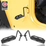 🚪 hooke road дверные петли подножек и подножки для jeep tj wrangler 1997-2006 - совместимы и улучшенные seo логотип