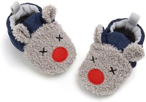 img 2 attached to 👞 TMEOG Anti Slip Slipper Booties: Stylish and Safe Boys' Shoes for Maximum Coziness