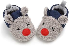 img 1 attached to 👞 TMEOG Anti Slip Slipper Booties: Stylish and Safe Boys' Shoes for Maximum Coziness