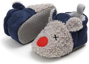 img 3 attached to 👞 TMEOG Anti Slip Slipper Booties: Stylish and Safe Boys' Shoes for Maximum Coziness