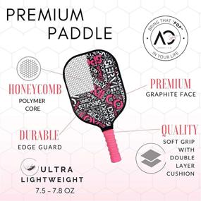 img 2 attached to ANOKII CO Sport Premium Pickleball Set - 2 Lightweight Graphite Pickleball Paddles, 2 Indoor & 2 Outdoor Balls, Pickleball Bag, Beginner to Intermediate Level - Start Guide & Gifts