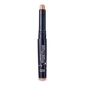 img 3 attached to Палочка для глаз "ETUDE HOUSE Bling Bling Eye Stick (#8 Ivory Babystar): Долговременное теневое средство для блестящих глаз с ослепительным блеском и кремовой текстурой