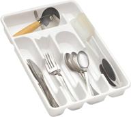 🍴 efficient organization: rubbermaid small white cutlery tray for neatly sorting utensils логотип