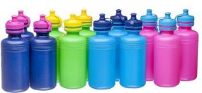 img 1 attached to 🥤 Bulk Pack of 12 Fun Toys Sport Water Bottles