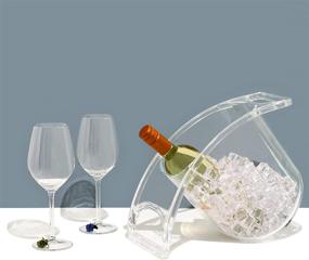 img 3 attached to Enhance Your Drink Experience with the Coolin Curve Ice Bucket: Evenly Chills Wine, Champagne, Beer, and More - 2 Quarts