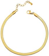 узнать, как улучшить ваш стиль с classyzint 18k золотой цепочкой для лодыжки "змейка": минималистские украшения для наслаивания для женщин логотип