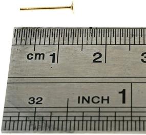 img 1 attached to 🔒 YOYOSTORE 100 золотых плоских заготовок для сережек из нержавеющей стали (с штифтом длиной 12 мм) + 100 заготовок для металлических сережек (размером 3 мм)
