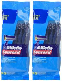 img 2 attached to 🪒 Gillette GoodNews! Sensor2 Regular 12-Count Disposable Razors- 2 Pack