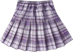 img 3 attached to Waisted Pleated Skater Tennis Uniform Girls' Clothing in Skirts & Skorts