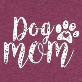 img 1 attached to 🐶 Adorable Dog Mom Tshirts: Funny Paw Print Graphic Tees for Women!