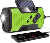📻 runningsnail emergency weather radio: hand crank solar radio with sos alarm, am/fm/noaa, flashlight, 2000mah power bank logo