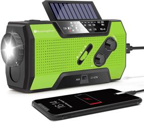 img 4 attached to 📻 RunningSnail Emergency Weather Radio: Hand Crank Solar Radio with SOS Alarm, AM/FM/NOAA, Flashlight, 2000mAh Power Bank