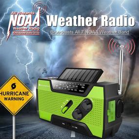 img 3 attached to 📻 RunningSnail Emergency Weather Radio: Hand Crank Solar Radio with SOS Alarm, AM/FM/NOAA, Flashlight, 2000mAh Power Bank