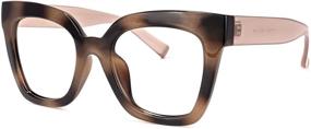img 4 attached to Voogueme Cat Eye Frame Blue Light Glasses For Women Block UV Anti Eyestrain Naila VFT0269
