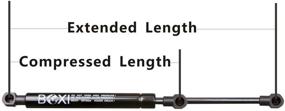 img 3 attached to 🚗 Set of 2 BOXI Rear Glass Window Lift Supports Shocks for Toyota Highlander 2008-2013, SG329062,6264,6893048012