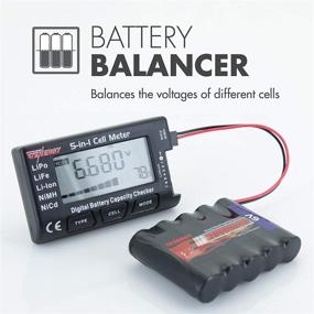 img 1 attached to Tenergy 5-in-1 Battery Meter: Intelligent Cell Meter Digital Battery 🔋 Checker & Balancer for LiPo, LiFePO4, Li-ion, NiCd, NiMH Battery Packs