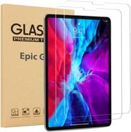 2 pack epicgadget tempered glass screen protector for ipad pro 11 (2021/2020/2018 release) - face id compatible, scratch resistant logo