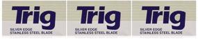 img 2 attached to 🪒 Stainless Double Edge Razor Blades - 30 Ct by Trig Silver Edge