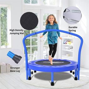 img 2 attached to Gardenature Portable Trampoline-36 for Kids: An Ideal Trampoline for Outdoor Fun