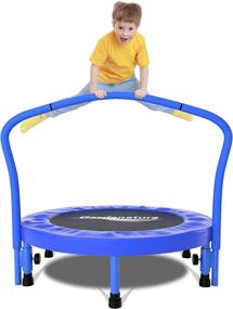 img 4 attached to Gardenature Portable Trampoline-36 for Kids: An Ideal Trampoline for Outdoor Fun