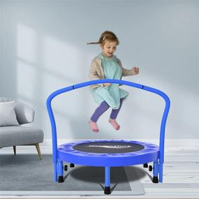 img 1 attached to Gardenature Portable Trampoline-36 for Kids: An Ideal Trampoline for Outdoor Fun