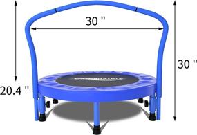 img 3 attached to Gardenature Portable Trampoline-36 for Kids: An Ideal Trampoline for Outdoor Fun