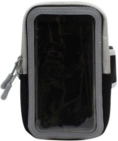 img 1 attached to Running Armband Sweatproof Holder Zipper Cell Phones & Accessories