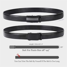 img 2 attached to 👖 WERFORU Genuine Leather Automatic Ratchet Belt