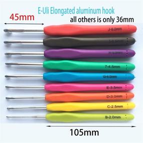 img 3 attached to 40pcs Crochet Hooks Set with Case - Large-Eye Blunt Needles, Yarn Knitting Plus, and Ergonomic Handle Crochet Hooks Needles for Arthritic Hands. Best Gift for Friends.