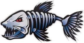 img 2 attached to Fish Skeleton Waterproof Decal Sticker
